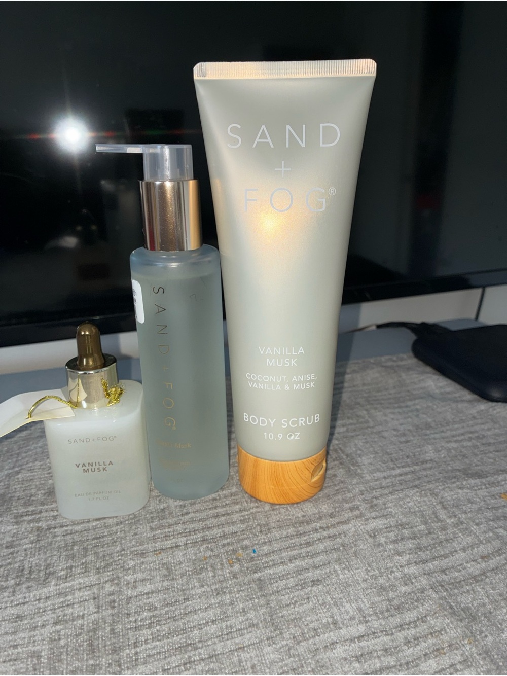 SAND+FOG Vanilla Musk set